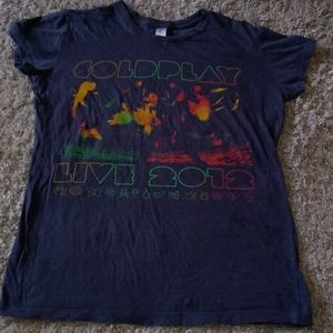 Coldplay Concert T-shirt Mylo Xyloto Tour 2012 size XL JUNIOR